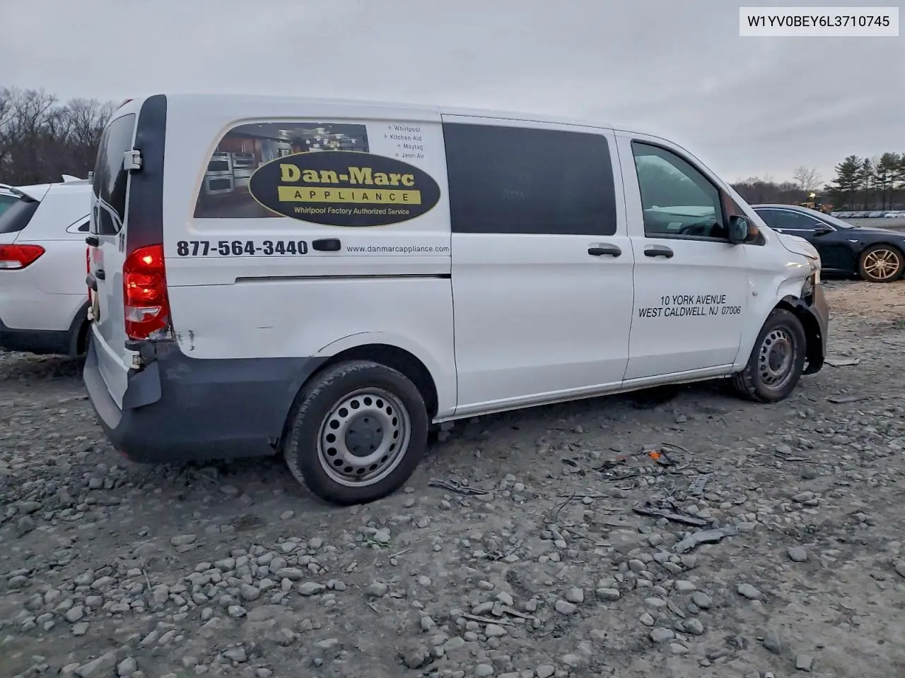 2020 Mercedes-Benz Metris Utility / Service Van VIN: W1YV0BEY6L3710745 Lot: 95631265