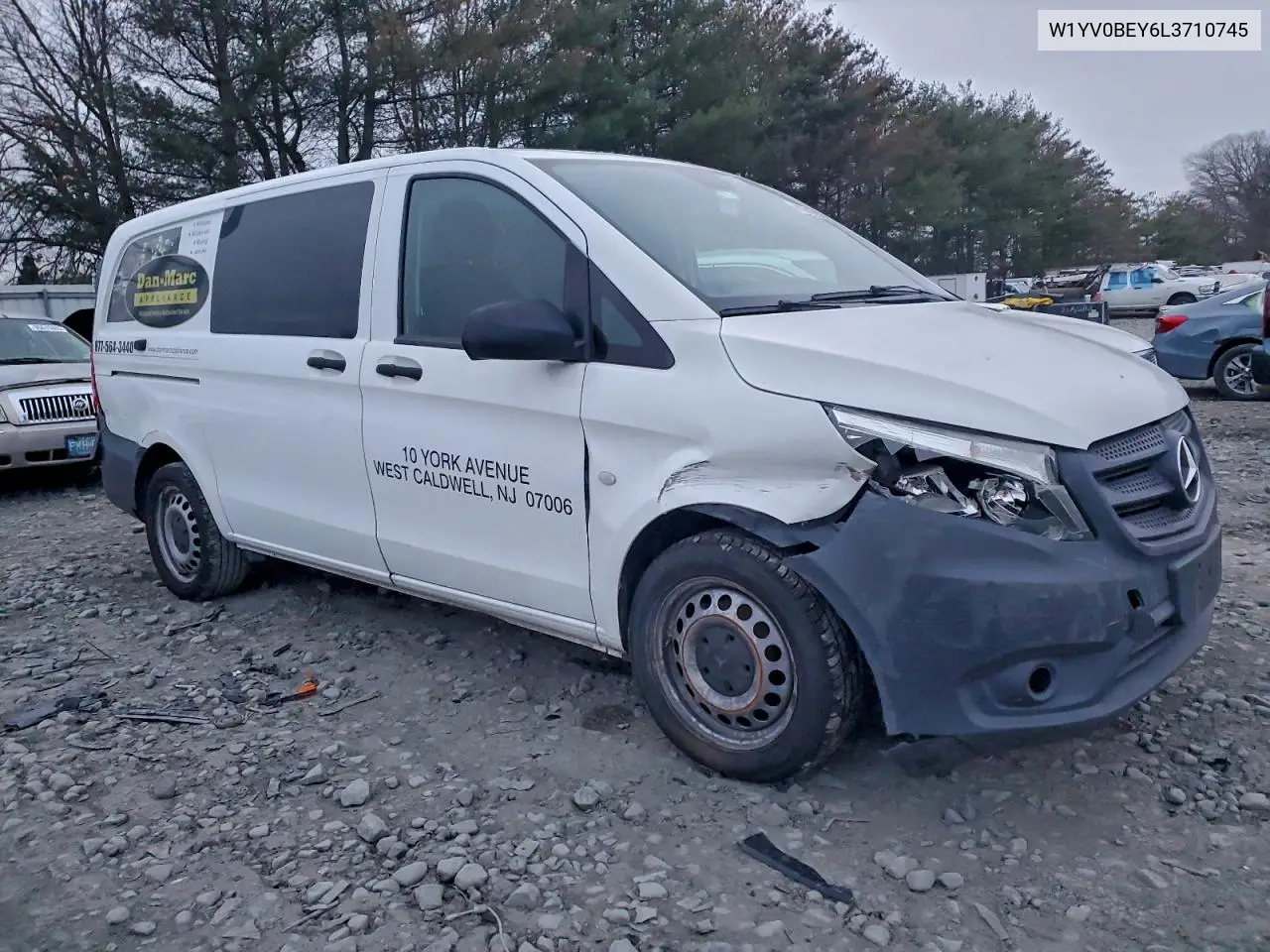 2020 Mercedes-Benz Metris Utility / Service Van VIN: W1YV0BEY6L3710745 Lot: 95631265