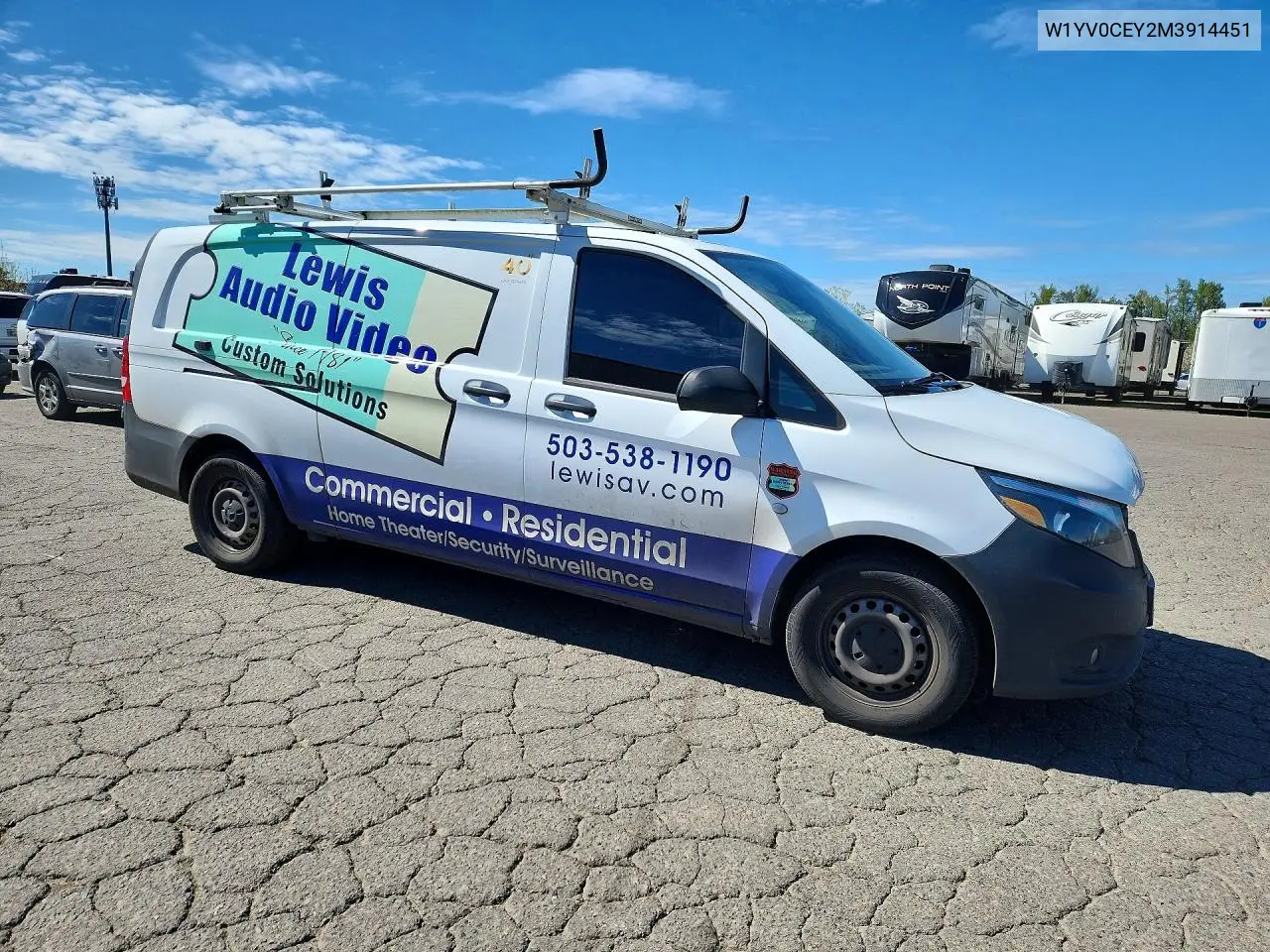 2021 Mercedes Benz Metris Delivery Van VIN: W1YV0CEY2M3914451 Lot: 47180696