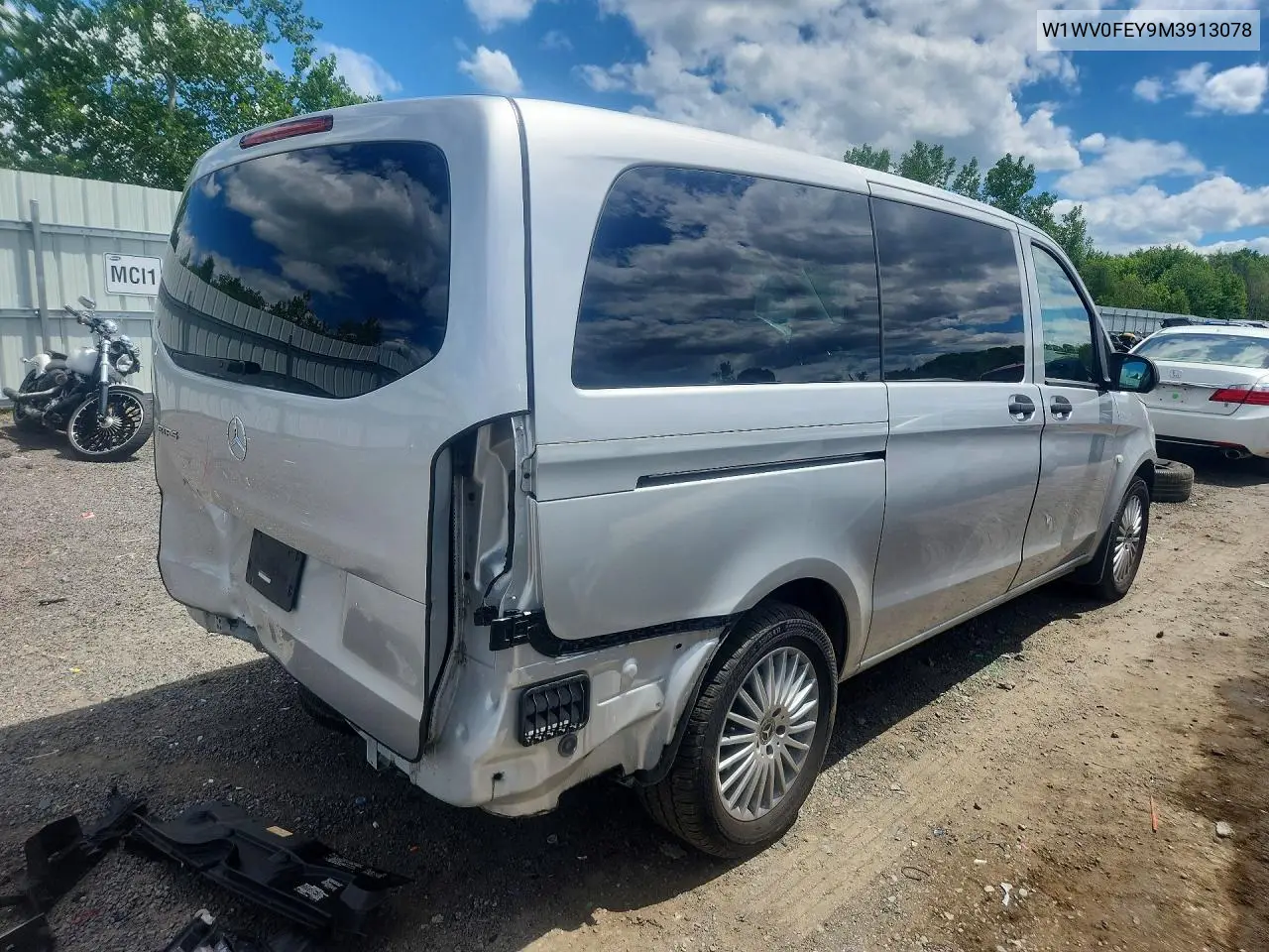 2021 Mercedes-Benz Metris VIN: W1WV0FEY9M3913078 Lot: 56983316