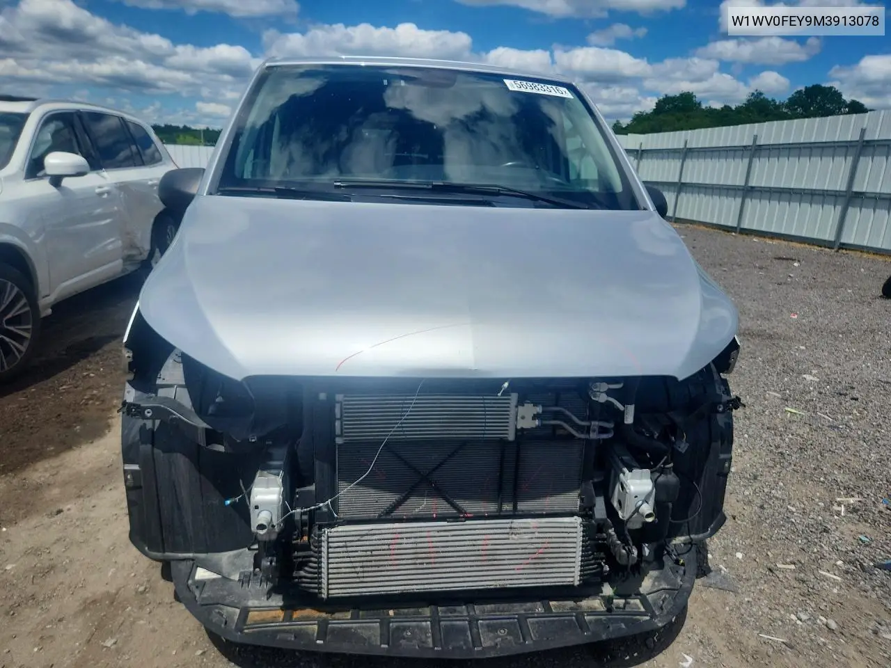 2021 Mercedes-Benz Metris VIN: W1WV0FEY9M3913078 Lot: 56983316