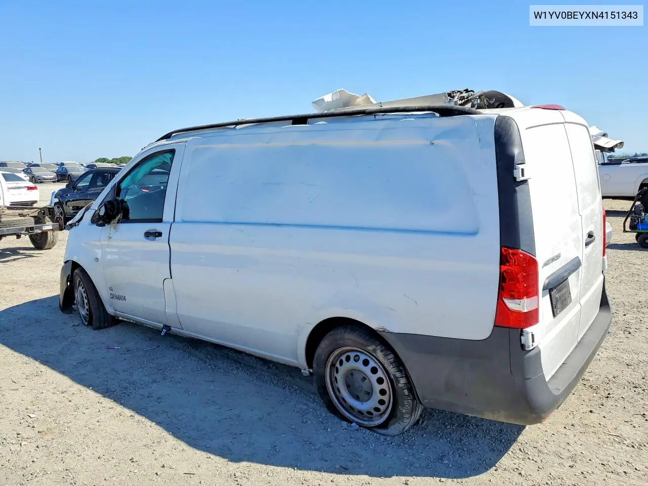 2022 Mercedes Benz Metris Delivery Van VIN: W1YV0BEYXN4151343 Lot: 46531626