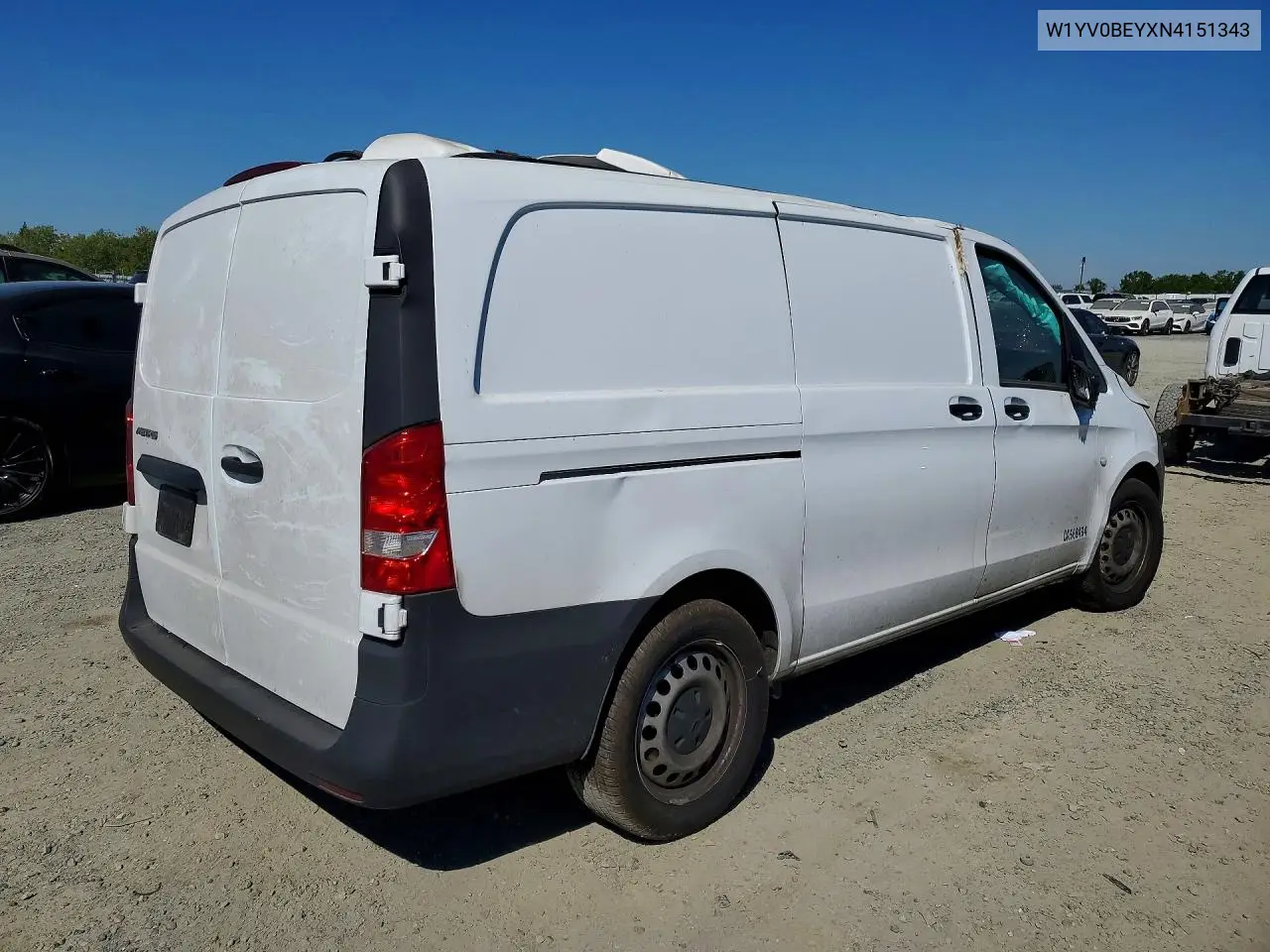 2022 Mercedes Benz Metris Delivery Van VIN: W1YV0BEYXN4151343 Lot: 46531626