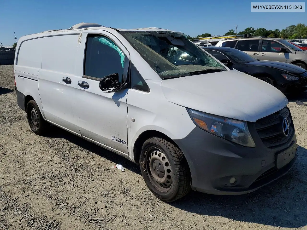 2022 Mercedes Benz Metris Delivery Van VIN: W1YV0BEYXN4151343 Lot: 46531626
