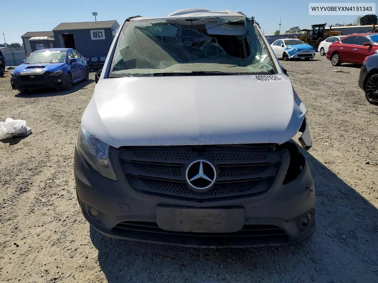 2022 Mercedes Benz Metris Delivery Van VIN: W1YV0BEYXN4151343 Lot: 46531626