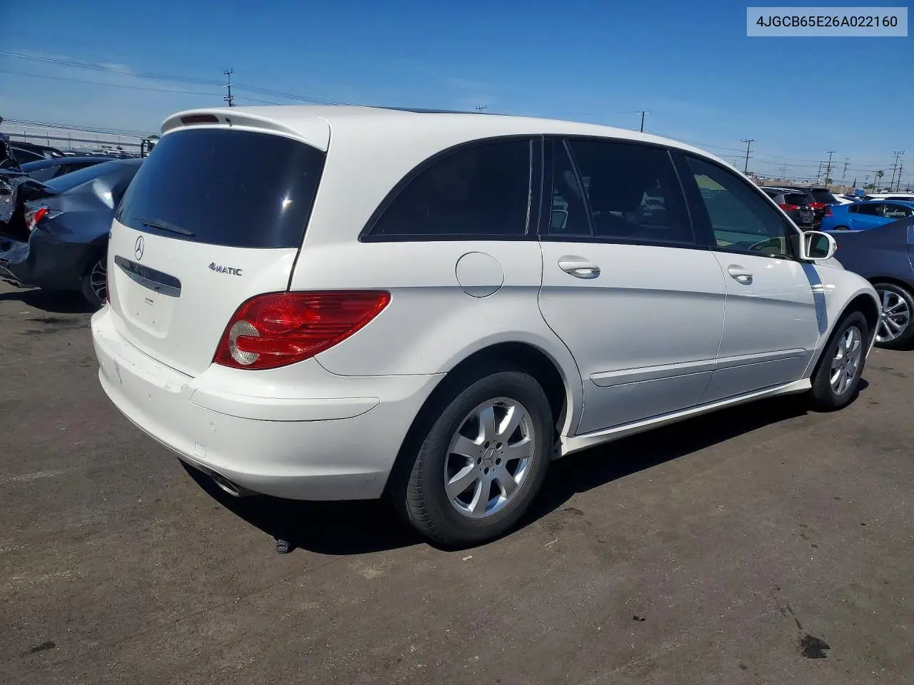 2006 Mercedes-Benz R 350 VIN: 4JGCB65E26A022160 Lot: 49787996
