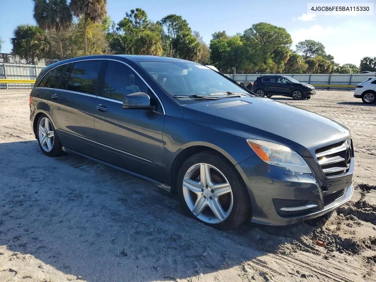 2011 Mercedes-Benz R 350 4Matic VIN: 4JGCB6FE5BA115330 Lot: 47061726