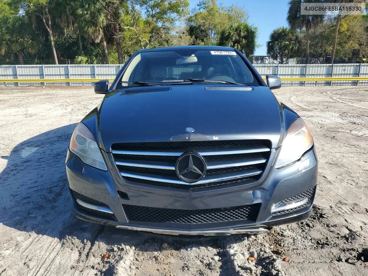 2011 Mercedes-Benz R 350 4Matic VIN: 4JGCB6FE5BA115330 Lot: 47061726