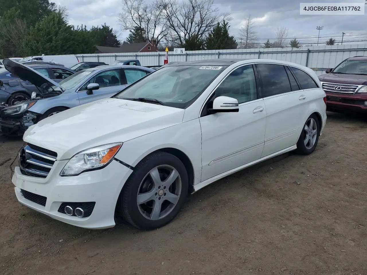 2011 Mercedes-Benz R 350 4Matic VIN: 4JGCB6FE0BA117762 Lot: 47847286