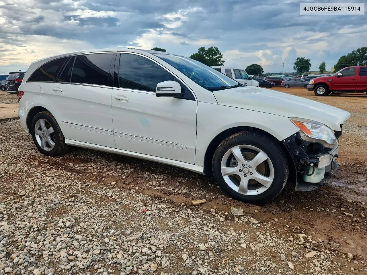 2011 Mercedes-Benz R 350 4Matic VIN: 4JGCB6FE9BA115914 Lot: 60668106
