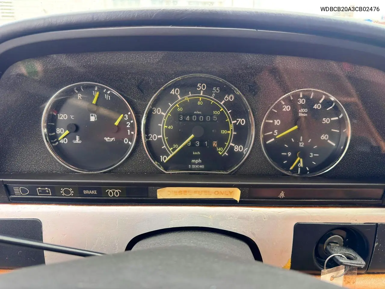 1982 Mercedes-Benz 300 Sd VIN: WDBCB20A3CB02476 Lot: 62507506