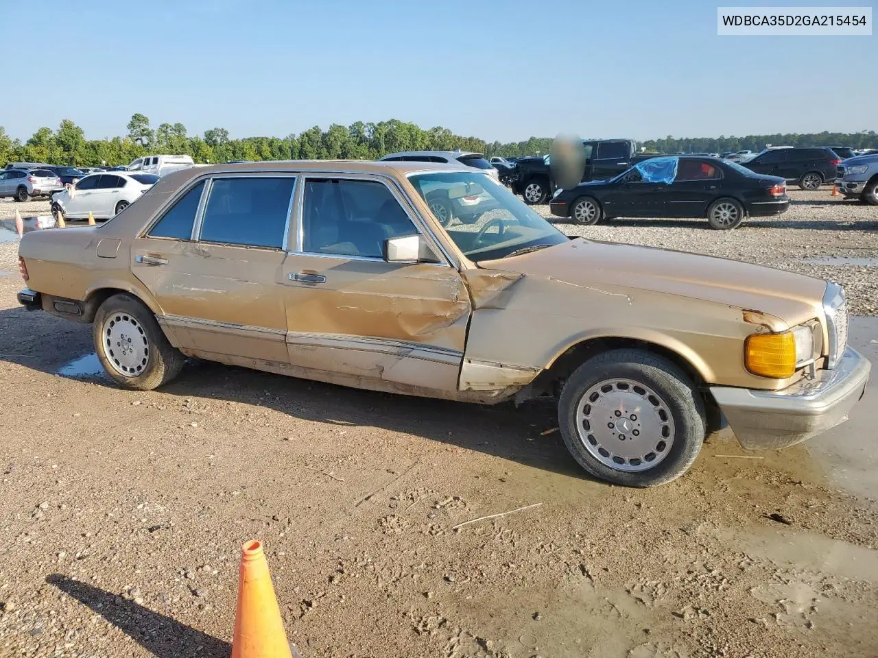 1986 Mercedes-Benz 420 Sel VIN: WDBCA35D2GA215454 Lot: 48165886