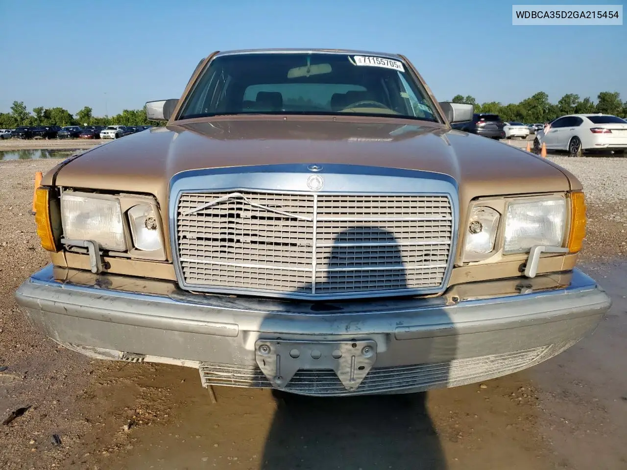 1986 Mercedes-Benz 420 Sel VIN: WDBCA35D2GA215454 Lot: 48165886