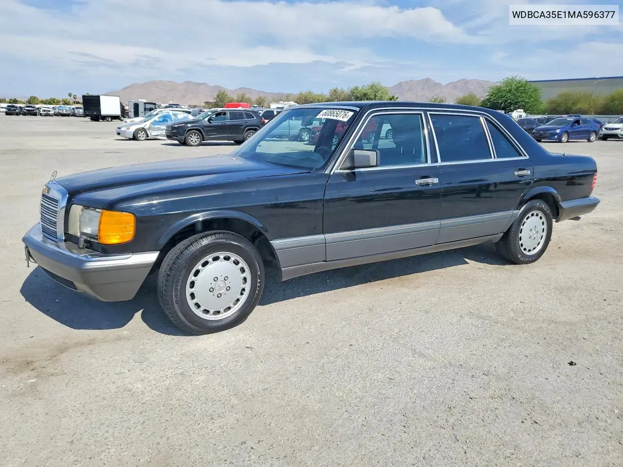 1991 Mercedes-Benz 420 Sel VIN: WDBCA35E1MA596377 Lot: 60865076