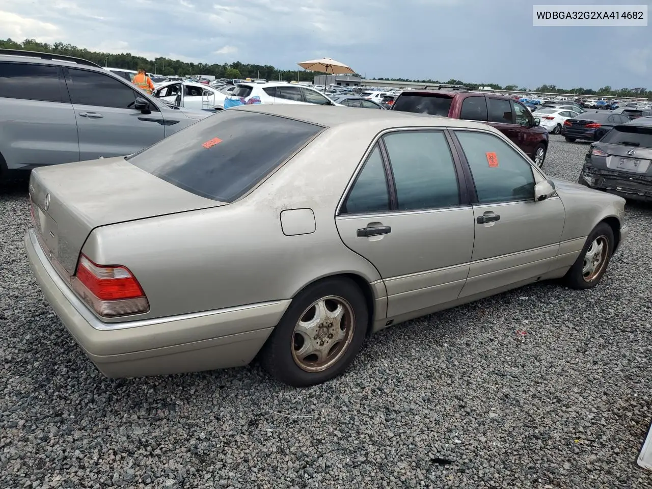 1999 Mercedes-Benz S 320W VIN: WDBGA32G2XA414682 Lot: 58645856