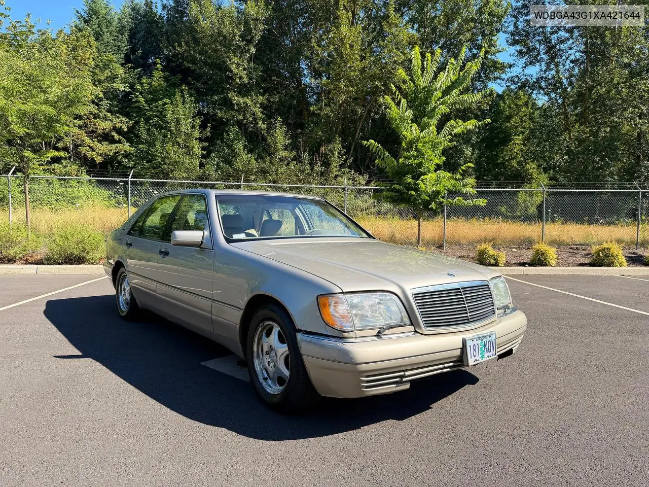 1999 Mercedes-Benz S 420 VIN: WDBGA43G1XA421644 Lot: 61214336