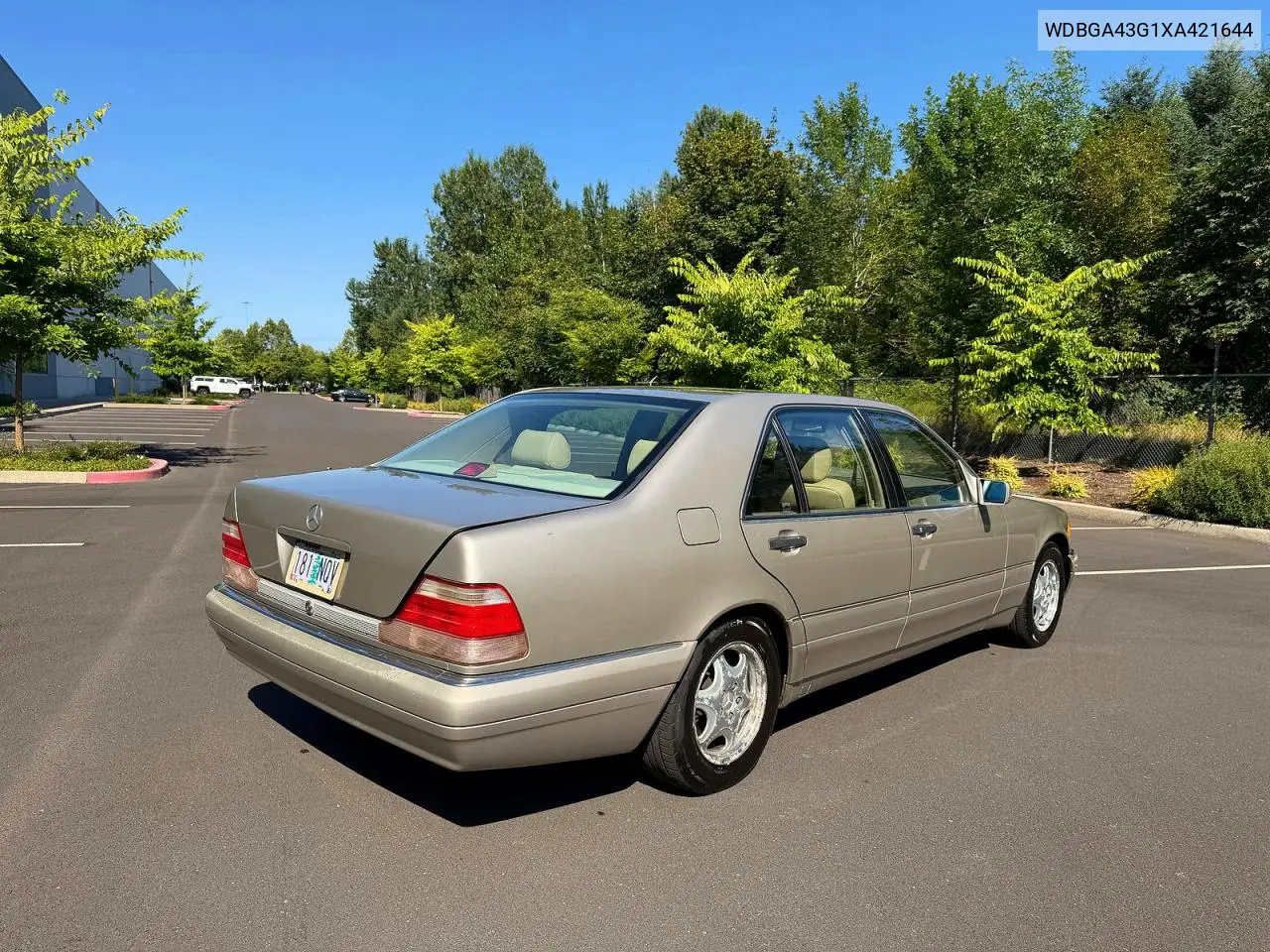 1999 Mercedes-Benz S 420 VIN: WDBGA43G1XA421644 Lot: 61214336