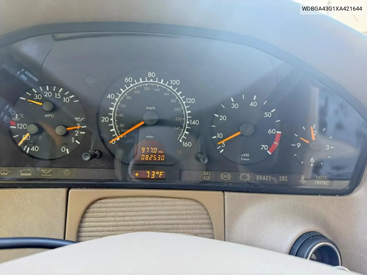 1999 Mercedes-Benz S 420 VIN: WDBGA43G1XA421644 Lot: 61214336