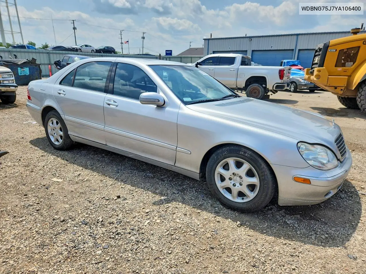 2000 Mercedes-Benz S 500 VIN: WDBNG75J7YA106400 Lot: 61698426