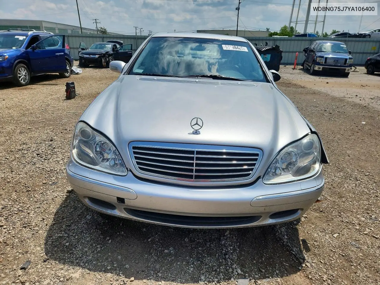 2000 Mercedes-Benz S 500 VIN: WDBNG75J7YA106400 Lot: 61698426