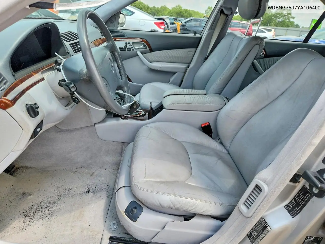 2000 Mercedes-Benz S 500 VIN: WDBNG75J7YA106400 Lot: 61698426