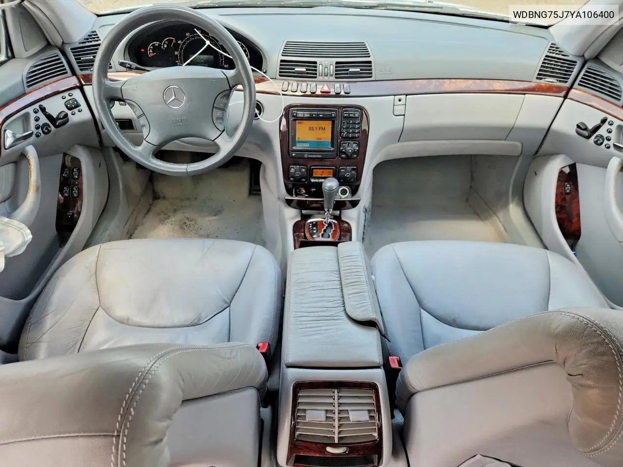 2000 Mercedes-Benz S 500 VIN: WDBNG75J7YA106400 Lot: 61698426