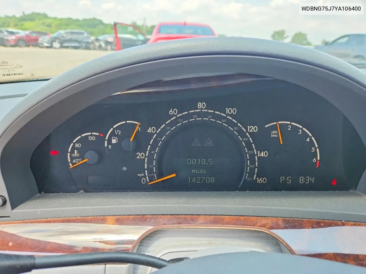 2000 Mercedes-Benz S 500 VIN: WDBNG75J7YA106400 Lot: 61698426