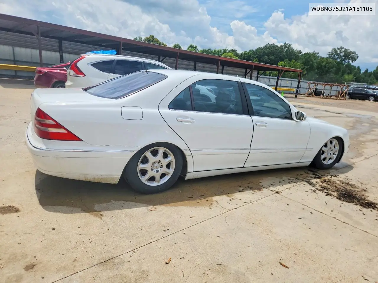 2001 Mercedes-Benz S 500 VIN: WDBNG75J21A151105 Lot: 60271296