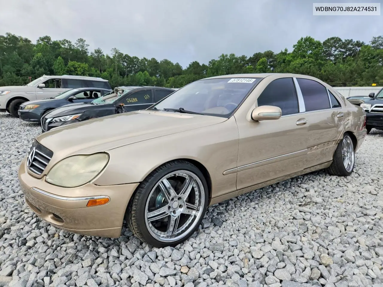 2002 Mercedes-Benz S 430 VIN: WDBNG70J82A274531 Lot: 57812146