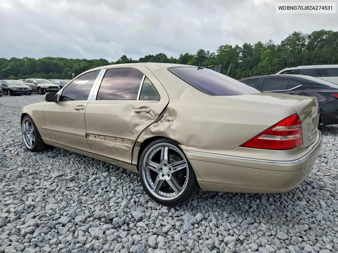 2002 Mercedes-Benz S 430 VIN: WDBNG70J82A274531 Lot: 57812146