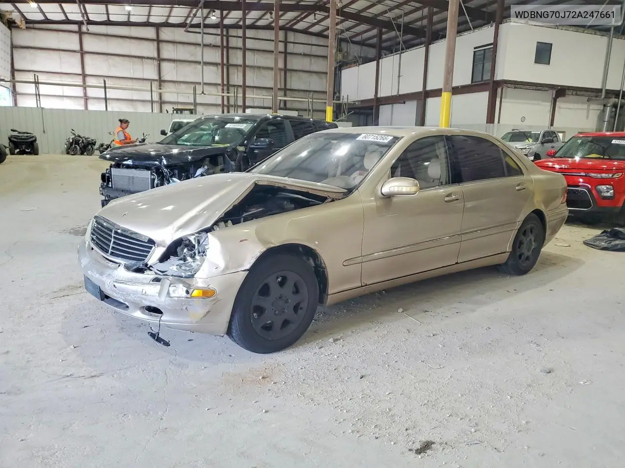 2002 Mercedes-Benz S 430 VIN: WDBNG70J72A247661 Lot: 60715266