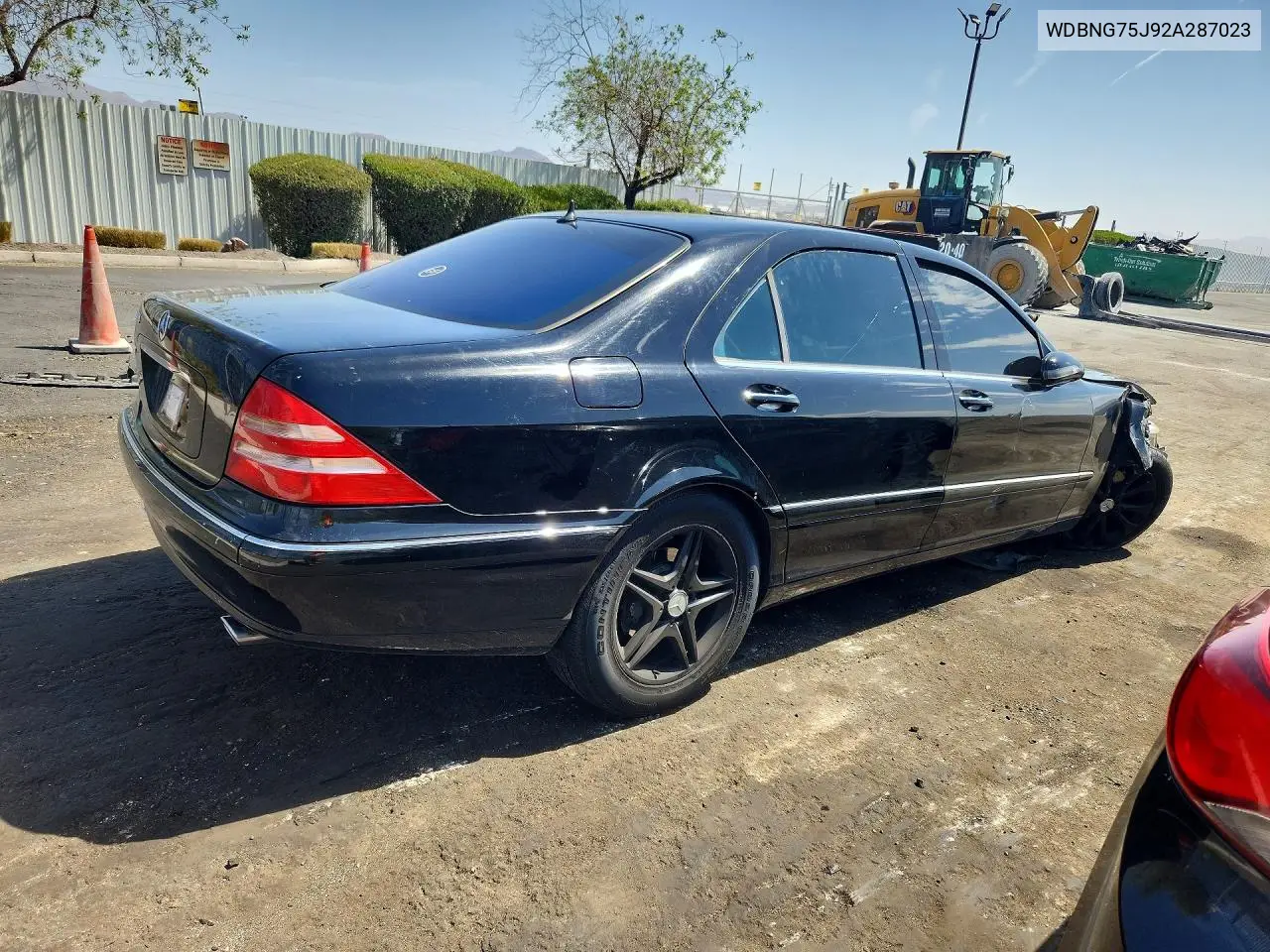2002 Mercedes-Benz S 500 VIN: WDBNG75J92A287023 Lot: 61242886