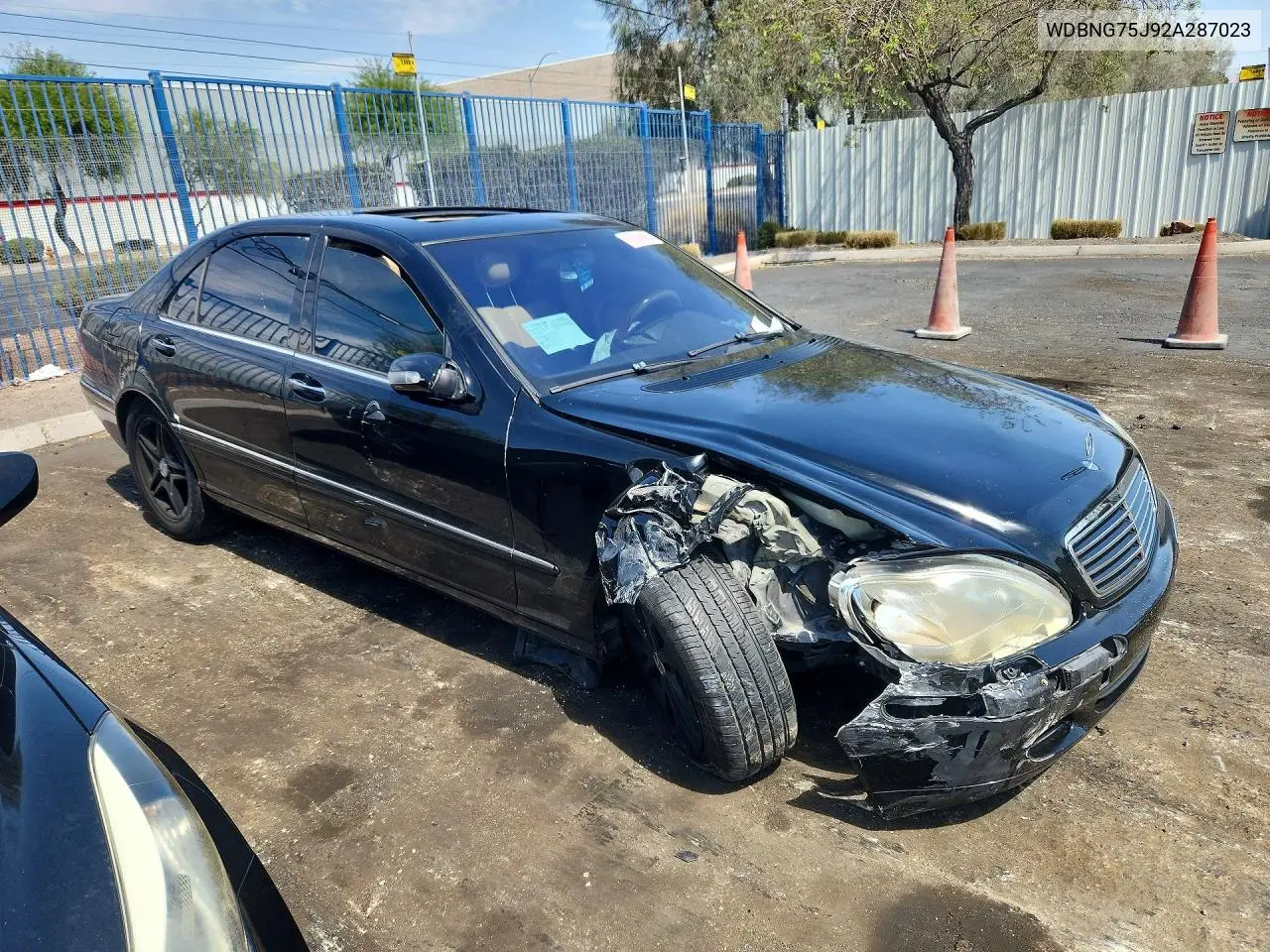 2002 Mercedes-Benz S 500 VIN: WDBNG75J92A287023 Lot: 61242886
