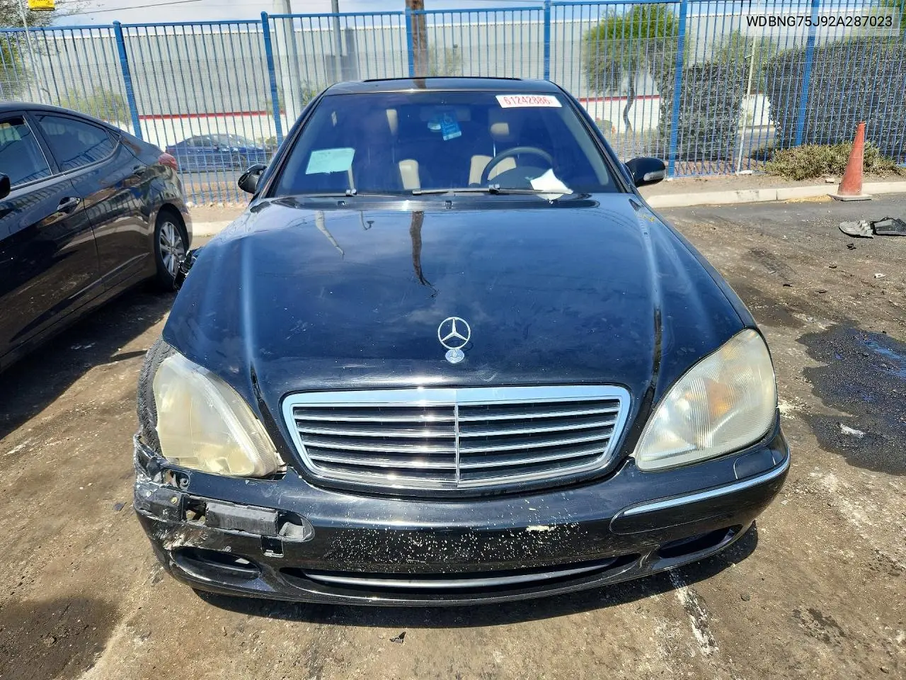 2002 Mercedes-Benz S 500 VIN: WDBNG75J92A287023 Lot: 61242886