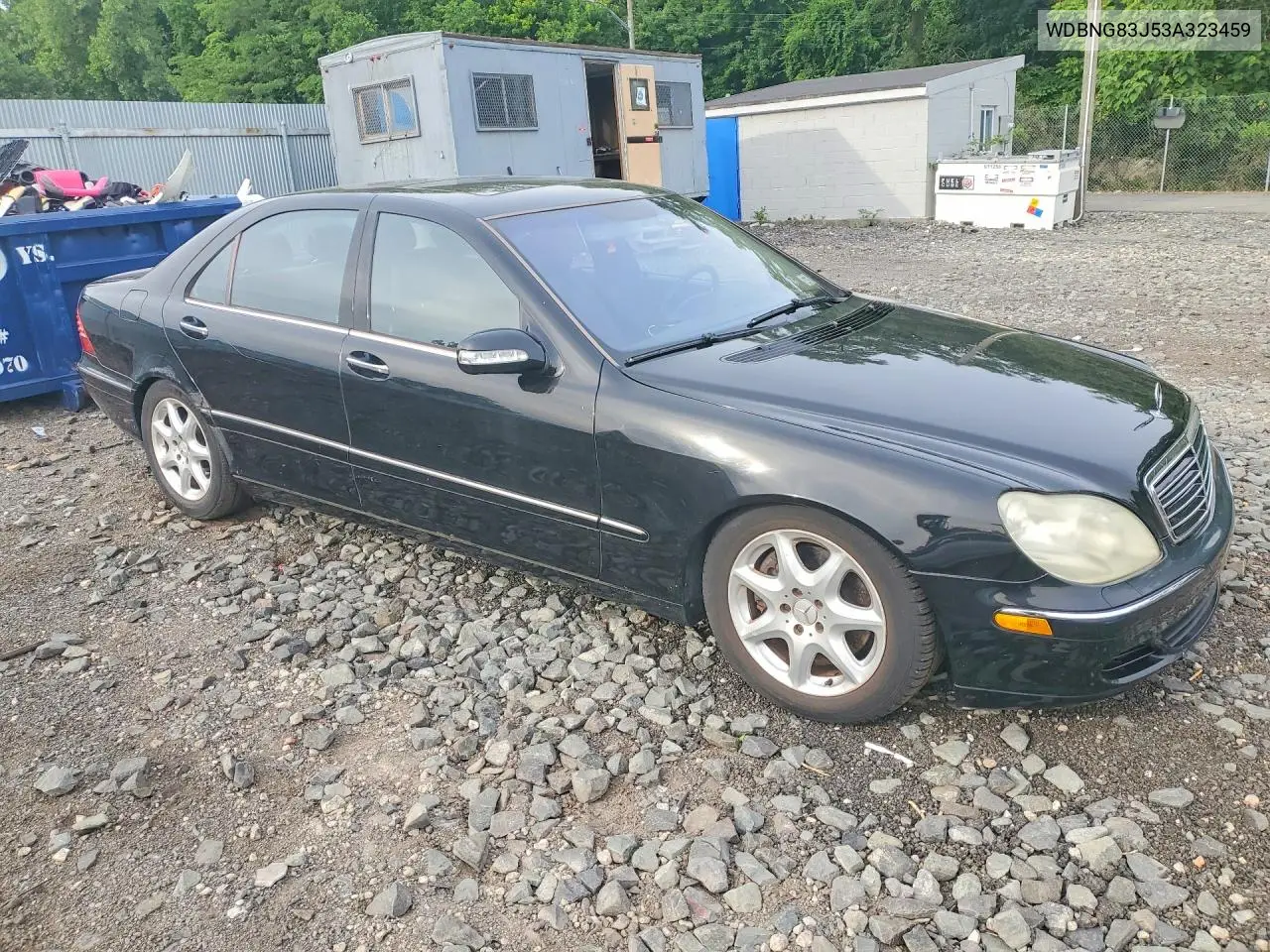 2003 Mercedes-Benz S 430 4Matic VIN: WDBNG83J53A323459 Lot: 57830946
