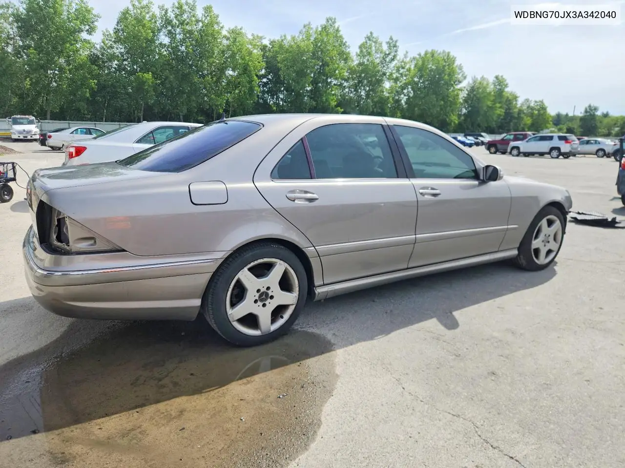 2003 Mercedes-Benz S 430 VIN: WDBNG70JX3A342040 Lot: 58117716