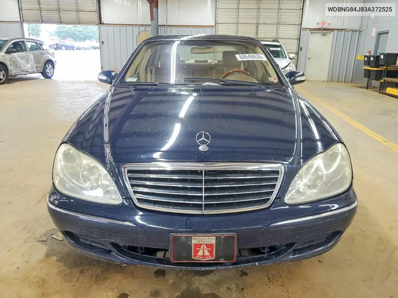 2003 Mercedes-Benz S 500 4Matic VIN: WDBNG84J83A372525 Lot: 60648636