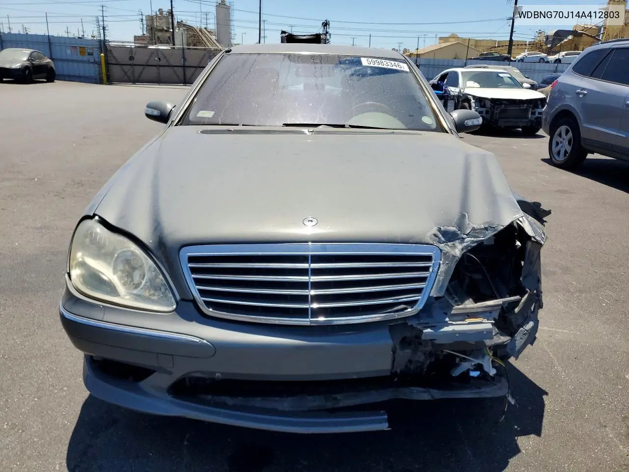 2004 Mercedes-Benz S 430 VIN: WDBNG70J14A412803 Lot: 59983346