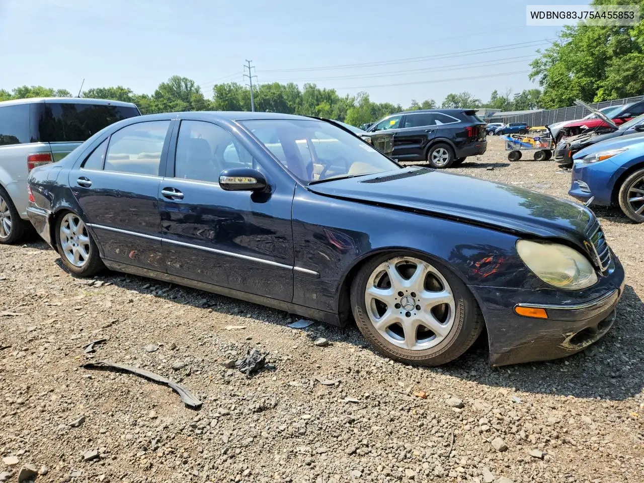 2005 Mercedes-Benz S 430 4Matic VIN: WDBNG83J75A455853 Lot: 60185986