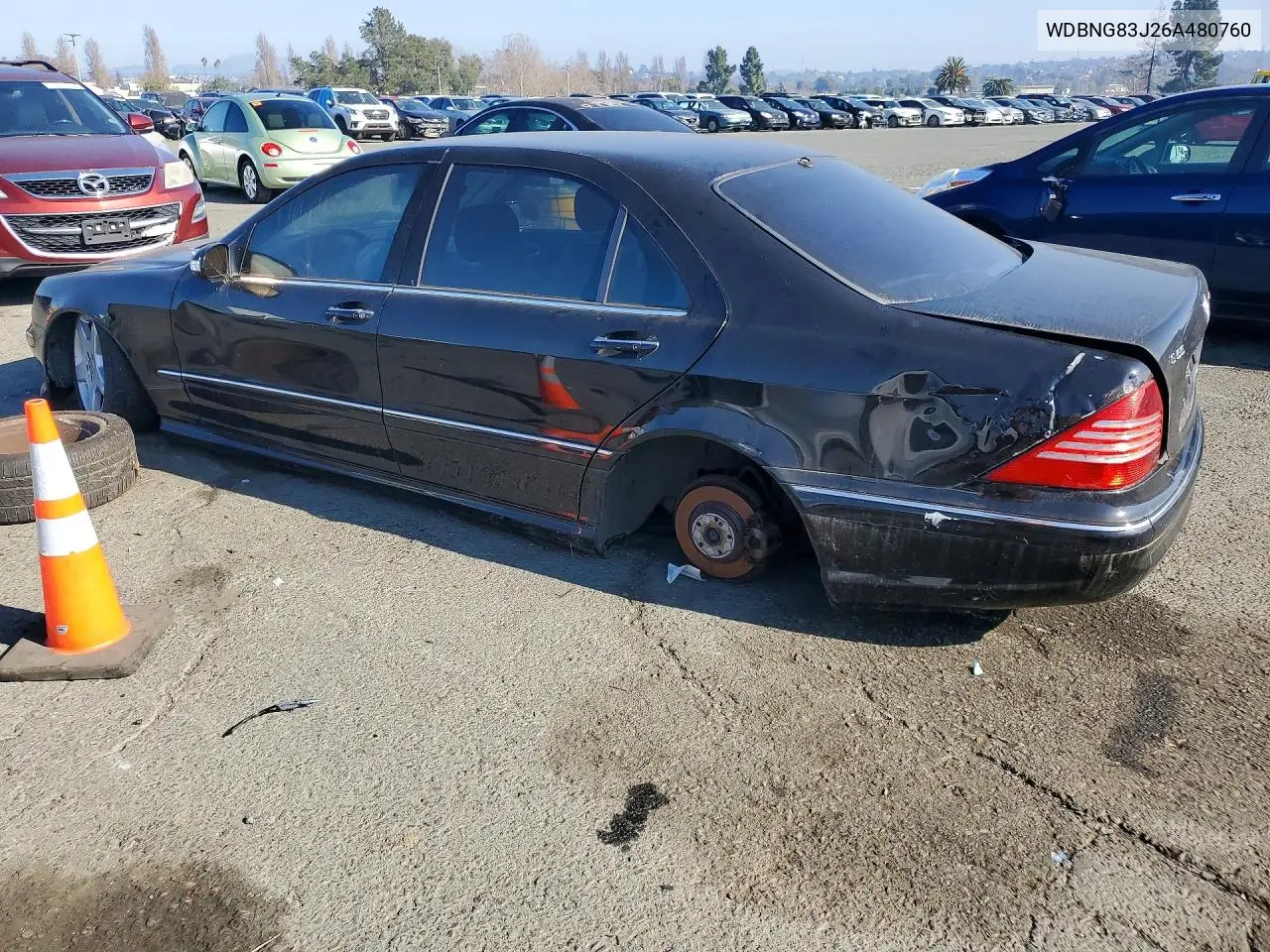 2006 Mercedes-Benz S 430 4Matic VIN: WDBNG83J26A480760 Lot: 57701686