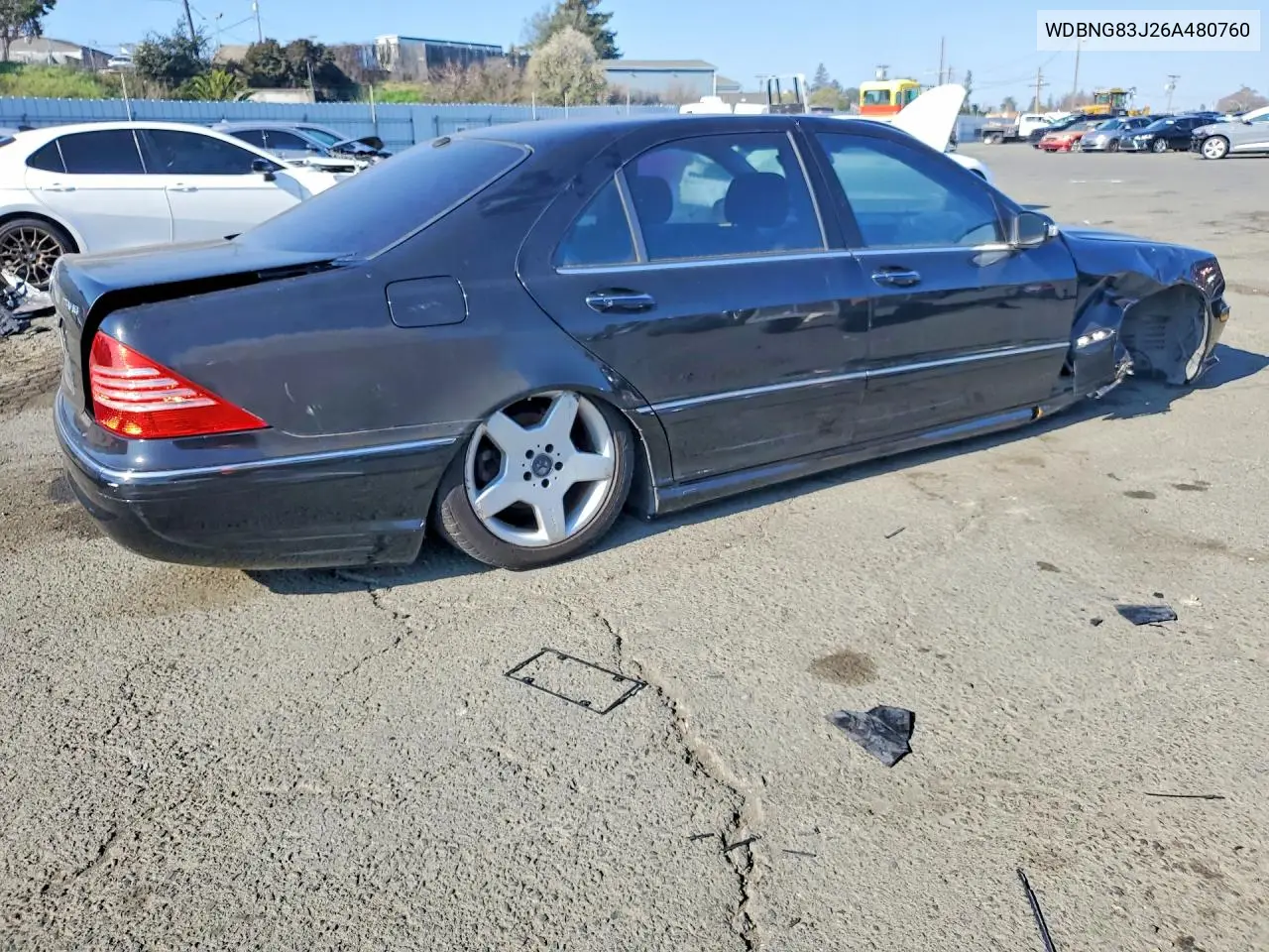2006 Mercedes-Benz S 430 4Matic VIN: WDBNG83J26A480760 Lot: 57701686