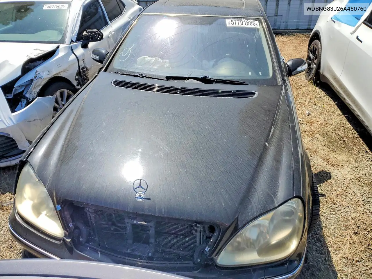 2006 Mercedes-Benz S 430 4Matic VIN: WDBNG83J26A480760 Lot: 57701686