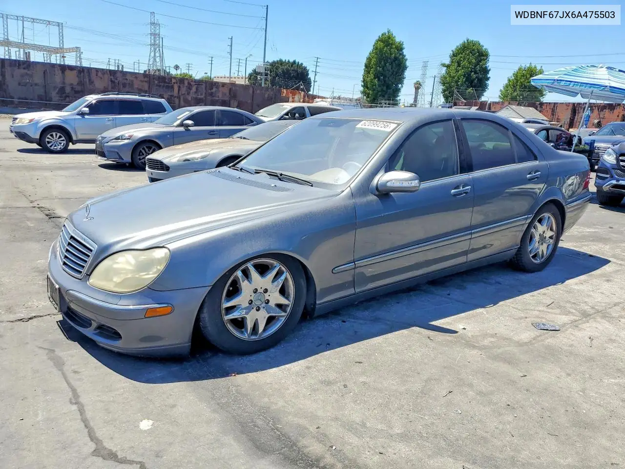 2006 Mercedes-Benz S 350 VIN: WDBNF67JX6A475503 Lot: 62099256