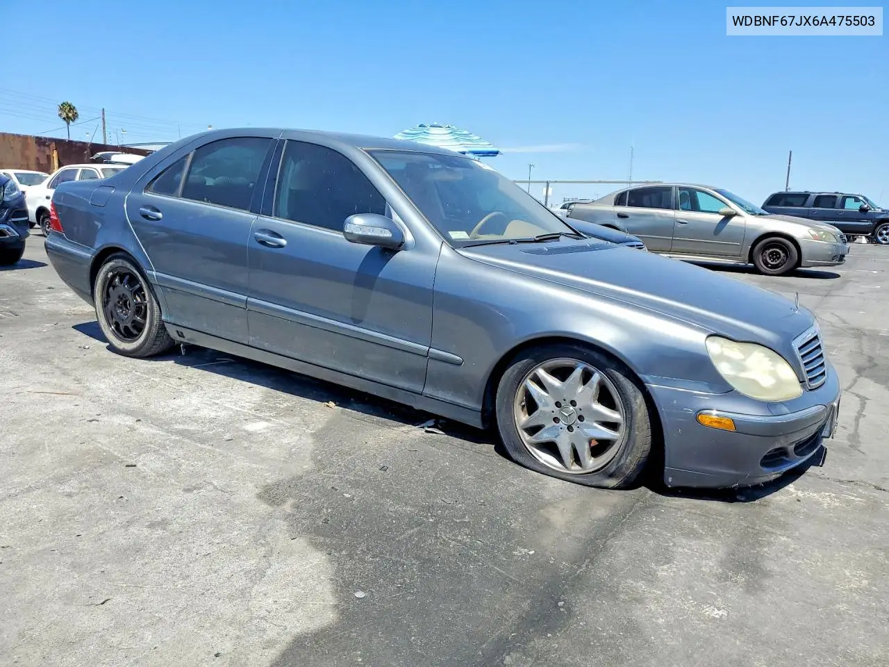 2006 Mercedes-Benz S 350 VIN: WDBNF67JX6A475503 Lot: 62099256
