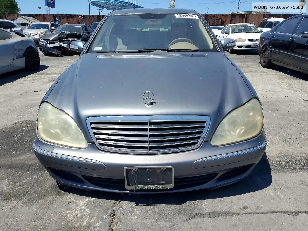2006 Mercedes-Benz S 350 VIN: WDBNF67JX6A475503 Lot: 62099256