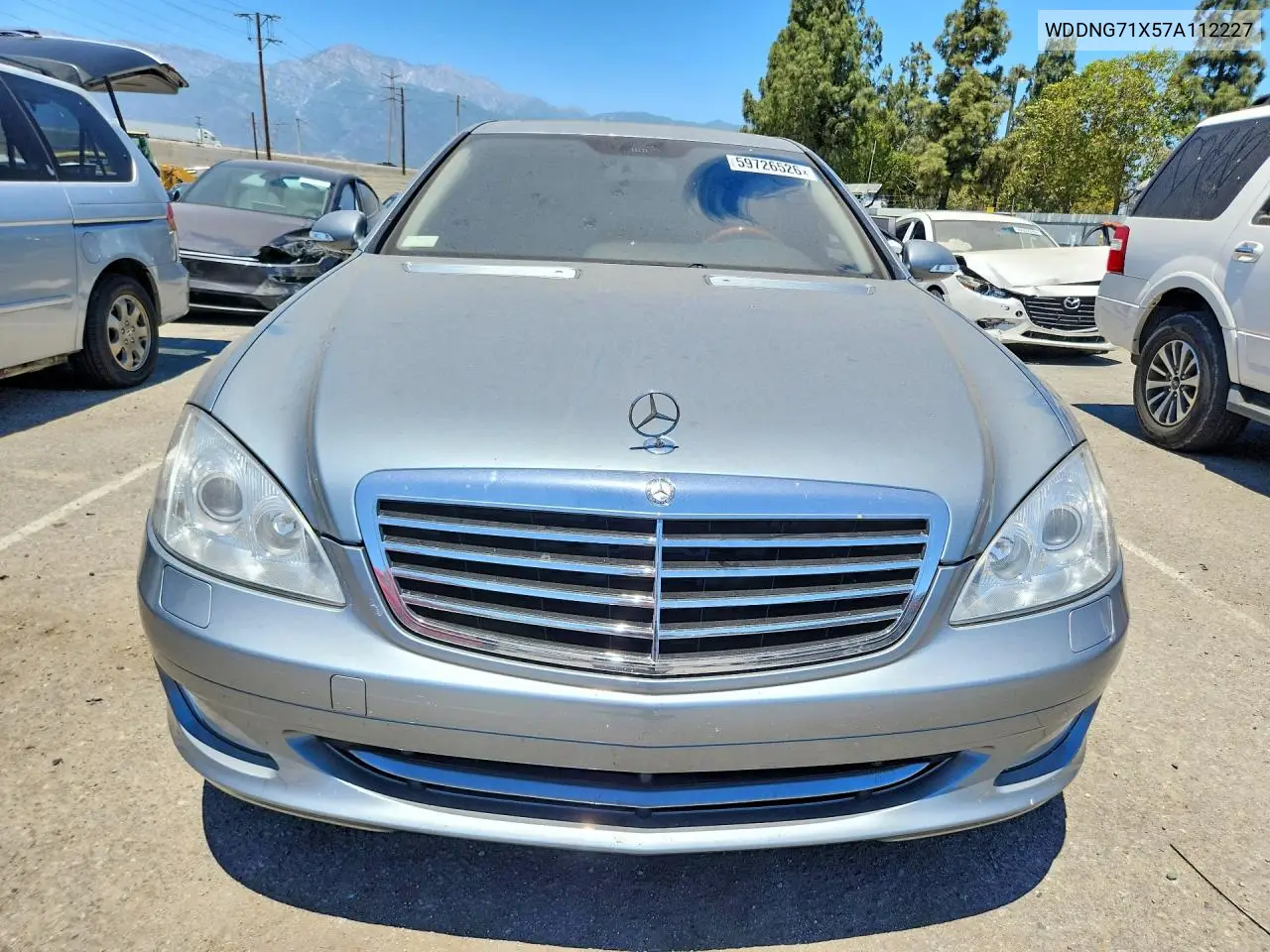 2007 Mercedes-Benz S 550 VIN: WDDNG71X57A112227 Lot: 59726526