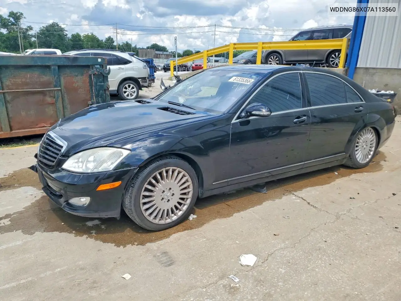 2007 Mercedes-Benz S 550 4Matic VIN: WDDNG86X07A113560 Lot: 61335366