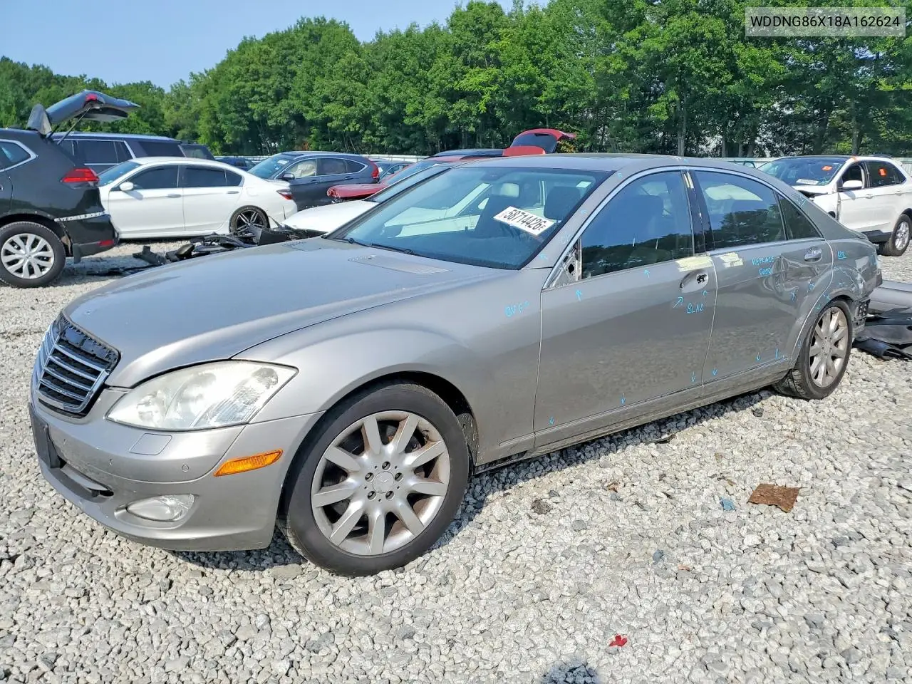 2008 Mercedes-Benz S Class VIN: WDDNG86X18A162624 Lot: 58714426
