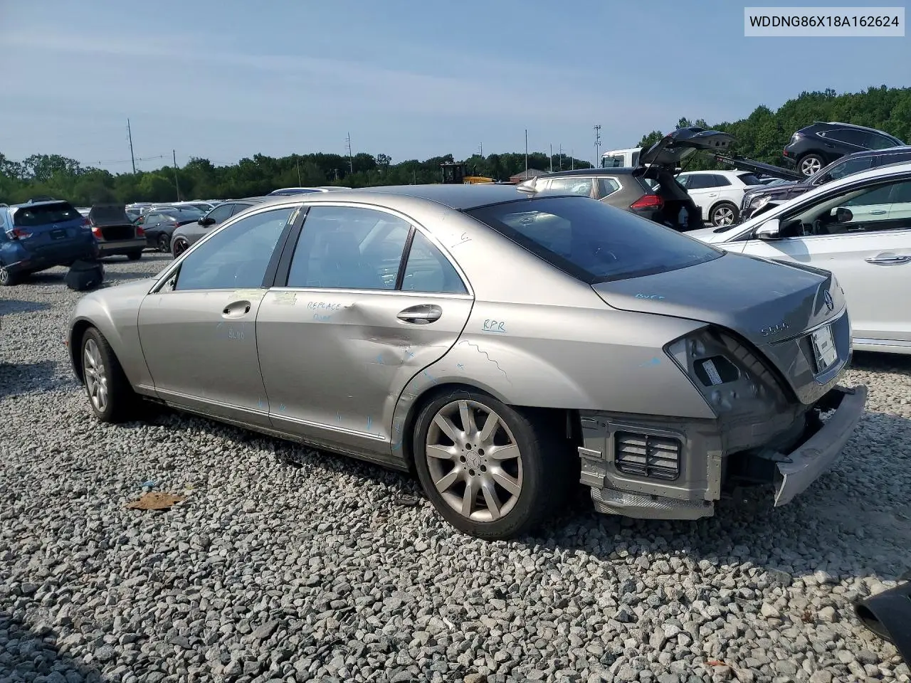 2008 Mercedes-Benz S Class VIN: WDDNG86X18A162624 Lot: 58714426