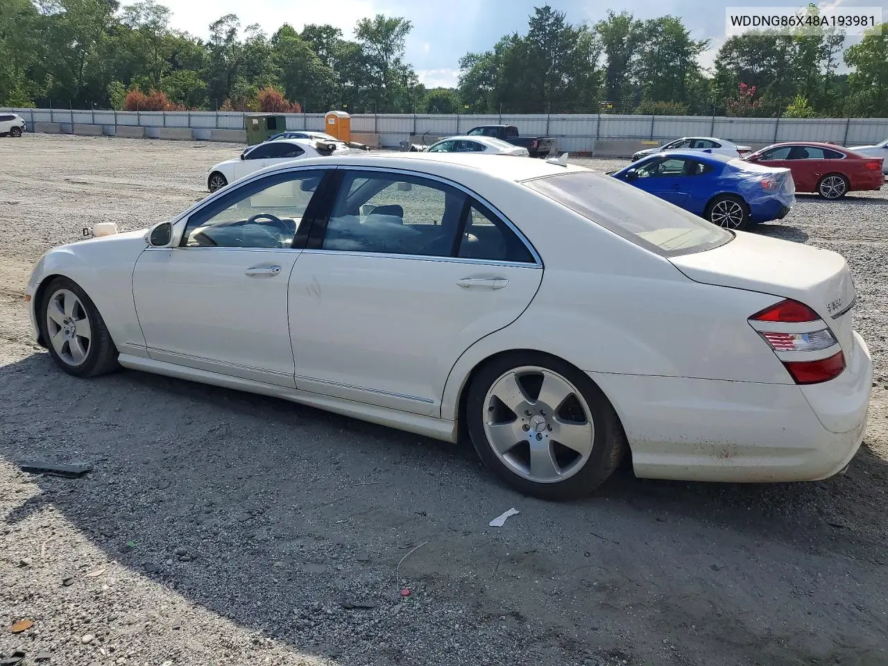 2008 Mercedes-Benz S 550 4Matic VIN: WDDNG86X48A193981 Lot: 59816456